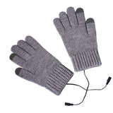Maxbell USB Heated Gloves 3 Temperature Settings Warm for Typing Hiking Men Women Gray