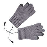 Maxbell USB Heated Gloves 3 Temperature Settings Warm for Typing Hiking Men Women Gray