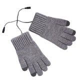 Maxbell USB Heated Gloves 3 Temperature Settings Warm for Typing Hiking Men Women Gray