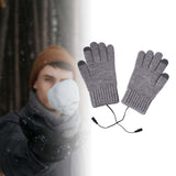 Maxbell USB Heated Gloves 3 Temperature Settings Warm for Typing Hiking Men Women Gray
