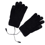 Maxbell USB Heated Gloves 3 Temperature Settings Warm for Typing Hiking Men Women Black
