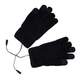 Maxbell USB Heated Gloves 3 Temperature Settings Warm for Typing Hiking Men Women Black
