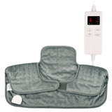 Maxbell Heating Pad for Neck Warm Washable Timing Setting Fast Heating Gray