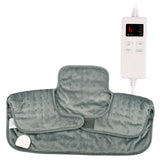 Maxbell Heating Pad for Neck Warm Washable Timing Setting Fast Heating Gray