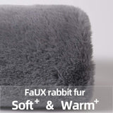 Maxbell Hand Warmer Pad Plush Sleeve Soft Cozy Suede Hand Warm for Bedroom Dormitory Grey