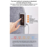Maxbell Electric Heated Foot Warmer Folding Legs Warmer for home Office 5 Heating Setting