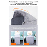 Maxbell Electric Heated Foot Warmer Folding Legs Warmer for home Office 5 Heating Setting