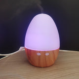Maxbell Mini Air Humidifier with Colorful Night Light Auto Shut Off for Bedroom Wooden