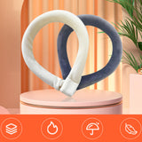 Maxbell Neck Warm Ring Microwavable Wearable Hands Free Warmer Heating Pad White