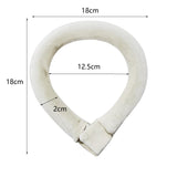 Maxbell Neck Warm Ring Microwavable Wearable Hands Free Warmer Heating Pad White
