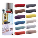 Maxbell Round Neck Pillow Hollow Cotton Soft Comfortable for Office Vertebra Car Rust red