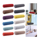 Maxbell Round Neck Pillow Hollow Cotton Soft Comfortable for Office Vertebra Car Rust red