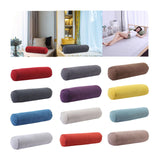 Maxbell Round Neck Pillow Hollow Cotton Soft Comfortable for Office Vertebra Car Rust red