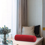 Maxbell Round Neck Pillow Hollow Cotton Soft Comfortable for Office Vertebra Car Rust red