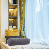 Maxbell Round Neck Pillow Hollow Cotton Soft Comfortable for Office Vertebra Car Jazz grey