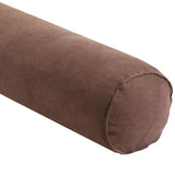 Maxbell Round Neck Pillow Hollow Cotton Soft Comfortable for Office Vertebra Car Dark coffee