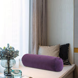 Maxbell Round Neck Pillow Hollow Cotton Soft Comfortable for Office Vertebra Car Deep purple