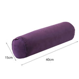 Maxbell Round Neck Pillow Hollow Cotton Soft Comfortable for Office Vertebra Car Deep purple