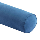 Maxbell Round Neck Pillow Hollow Cotton Soft Comfortable for Office Vertebra Car Blue