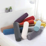 Maxbell Round Neck Pillow Hollow Cotton Soft Comfortable for Office Vertebra Car Lake blue