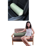 Maxbell Round Neck Pillow Hollow Cotton Soft Comfortable for Office Vertebra Car Lake blue