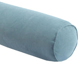 Maxbell Round Neck Pillow Hollow Cotton Soft Comfortable for Office Vertebra Car Lake blue