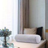 Maxbell Round Neck Pillow Hollow Cotton Soft Comfortable for Office Vertebra Car Argent