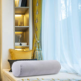 Maxbell Round Neck Pillow Hollow Cotton Soft Comfortable for Office Vertebra Car Argent