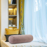 Maxbell Round Neck Pillow Hollow Cotton Soft Comfortable for Office Vertebra Car Light coffee