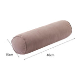 Maxbell Round Neck Pillow Hollow Cotton Soft Comfortable for Office Vertebra Car Light coffee