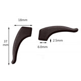 Maxbell 2 Pieces Anti Slip Eyeglass Ear Grip Hook Comfortable for Kids and Adults Brown