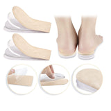 Maxbell 1 Pair Heel Lift Inserts Shoe Heel Pads Shock Absorption for Boots Sandals L