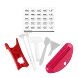 Maxbell 8in1 Cosmetic Samples Packing Tools Tubes squeezer for creams Cosmetic