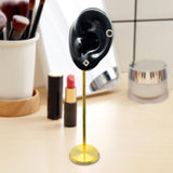 Maxbell Durable Earring Display Holder Human Ear Model Stud Holder Soft Silicone Black Left