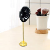 Maxbell Durable Earring Display Holder Human Ear Model Stud Holder Soft Silicone Black Left