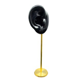 Maxbell Durable Earring Display Holder Human Ear Model Stud Holder Soft Silicone Black And Right
