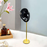 Maxbell Durable Earring Display Holder Human Ear Model Stud Holder Soft Silicone Black And Right