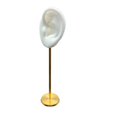 Maxbell Durable Earring Display Holder Human Ear Model Stud Holder Soft Silicone White Left