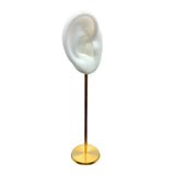 Maxbell Durable Earring Display Holder Human Ear Model Stud Holder Soft Silicone White Right