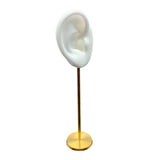 Maxbell Durable Earring Display Holder Human Ear Model Stud Holder Soft Silicone White Right