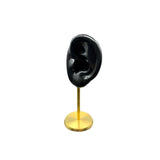 Maxbell Earring Display Stand Ear Model Stud Holder with Base for Birthday Showcase Black Left