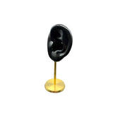Maxbell Earring Display Stand Ear Model Stud Holder with Base for Birthday Showcase Black Left