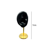 Maxbell Earring Display Stand Ear Model Stud Holder with Base for Birthday Showcase Black Right