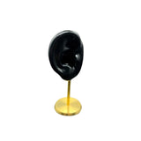 Maxbell Earring Display Stand Ear Model Stud Holder with Base for Birthday Showcase Black Right