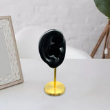 Maxbell Earring Display Stand Ear Model Stud Holder with Base for Birthday Showcase Black Right