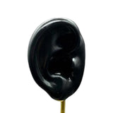 Maxbell Earring Display Stand Ear Model Stud Holder with Base for Birthday Showcase Black Right