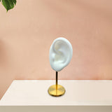 Maxbell Earring Display Stand Ear Model Stud Holder with Base for Birthday Showcase White Left