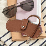 Maxbell Glasses Bag Protective Case Cover Box Portable for Travel Sunglasses Glasses Brown