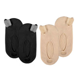 Maxbell 2 Pieces Soft Invisible Big Toe Splint Straightener split Socks AntiSlip Black
