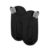 Maxbell 2 Pieces Soft Invisible Big Toe Splint Straightener split Socks AntiSlip Black